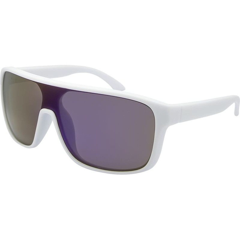 JS Eyewear 7212 SunglassesWhite/Blue Mirror Polarised Lenses
