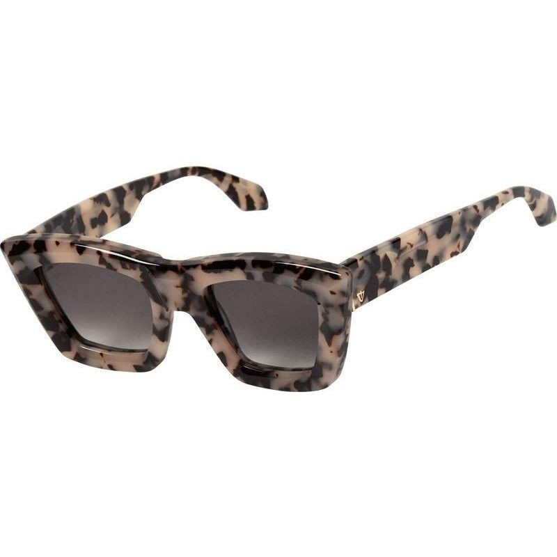 Valley Eyewear Soho SunglassesIvory Tort/Black Gradient Lenses