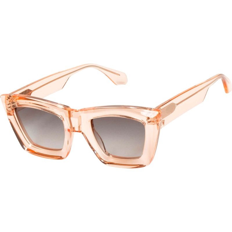 Valley Eyewear Soho SunglassesTransparent Pink/Black Gradient Polarised Lenses