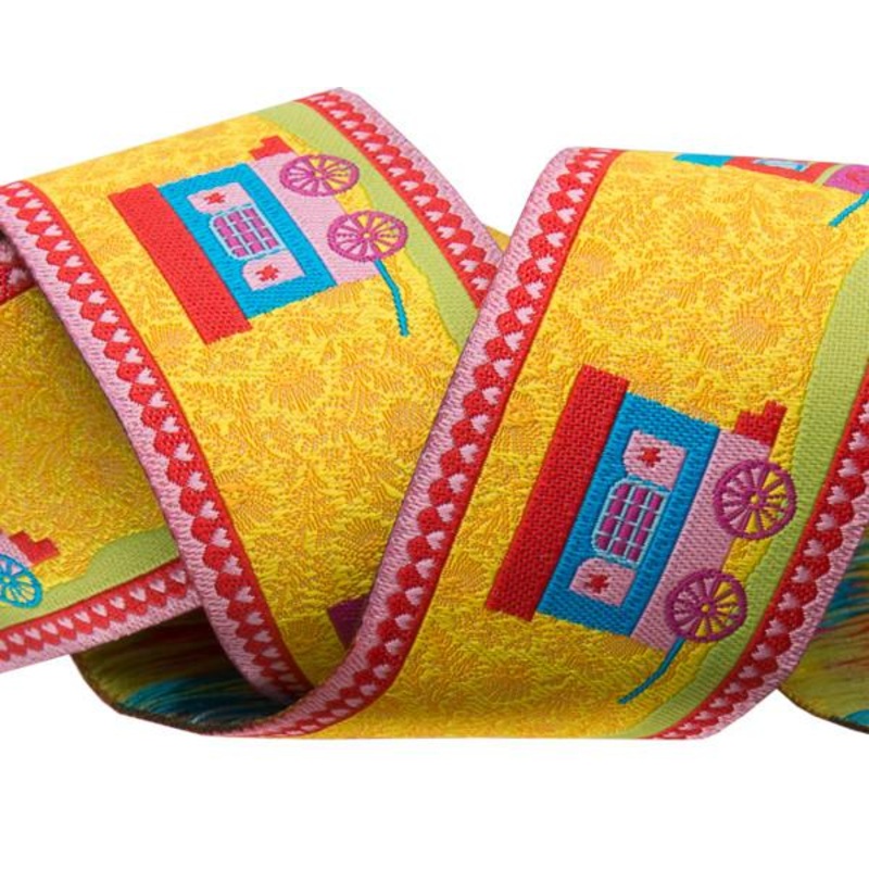 Yellow Gypsy Roulotte – 1-1/2″- by the yard