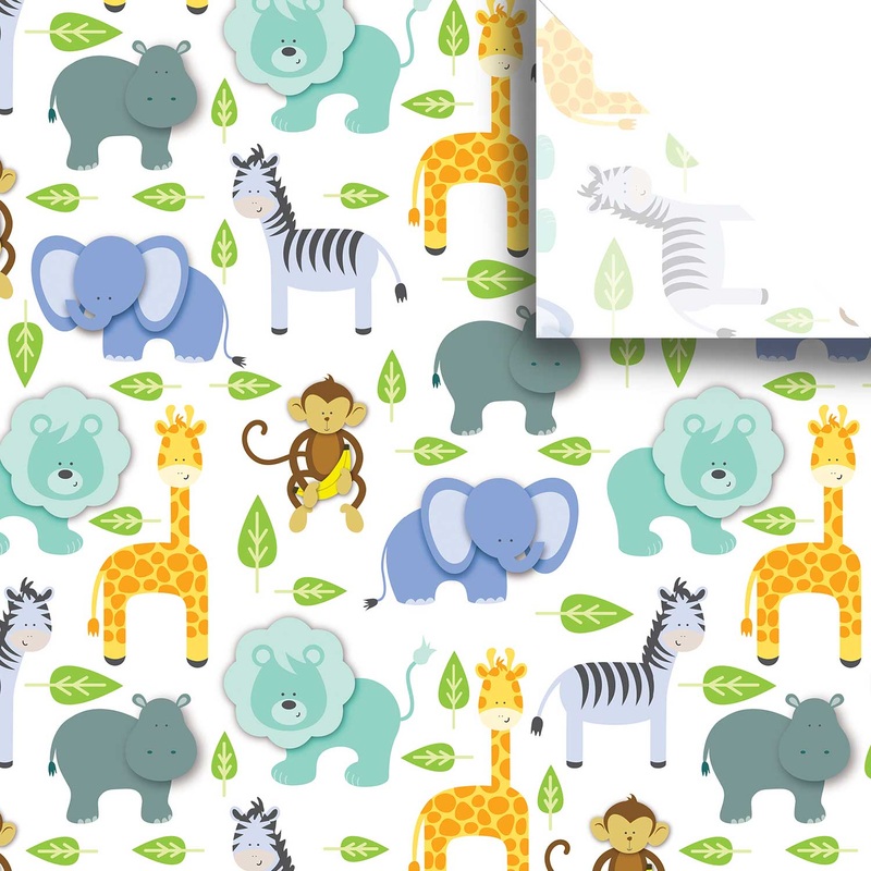 Zoo Animals 20″ x 30″ Baby Gift Tissue Paper