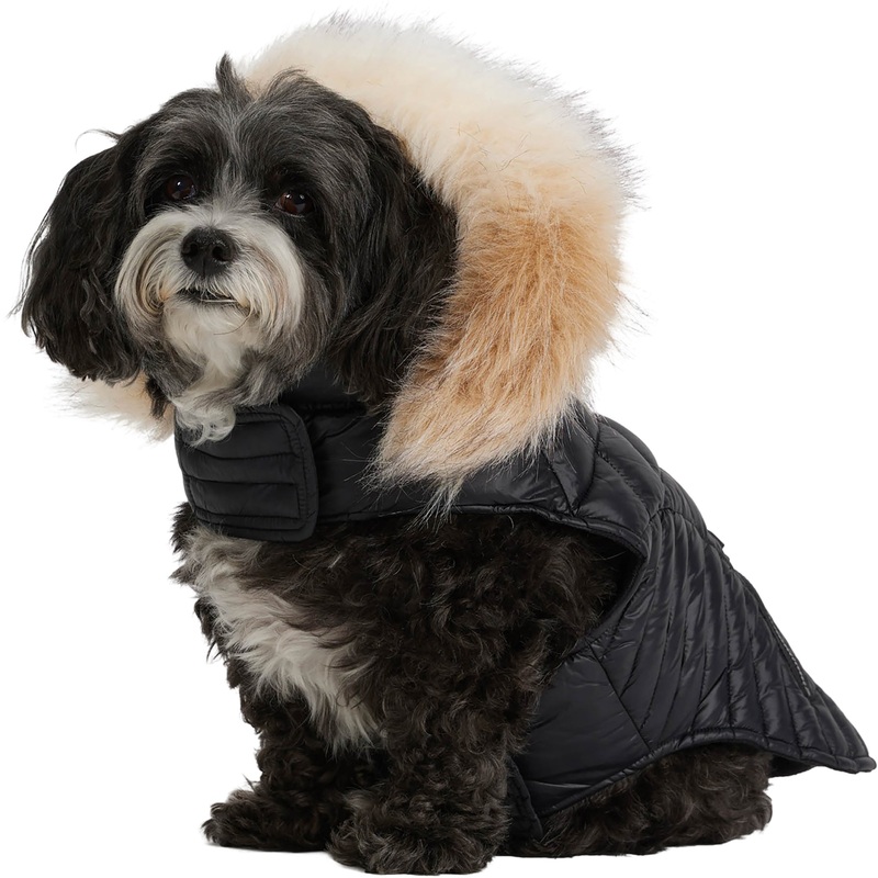 Zola Faux Fur Trim Jacket for Dogs|-|Manteau avec bordure en fausse fourrure pour chiens Zola